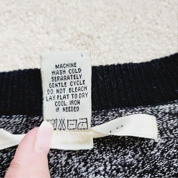 Max Studio Marled Gray Color Block Crewneck Sweater Dress Size XS - Picture 5 of 7